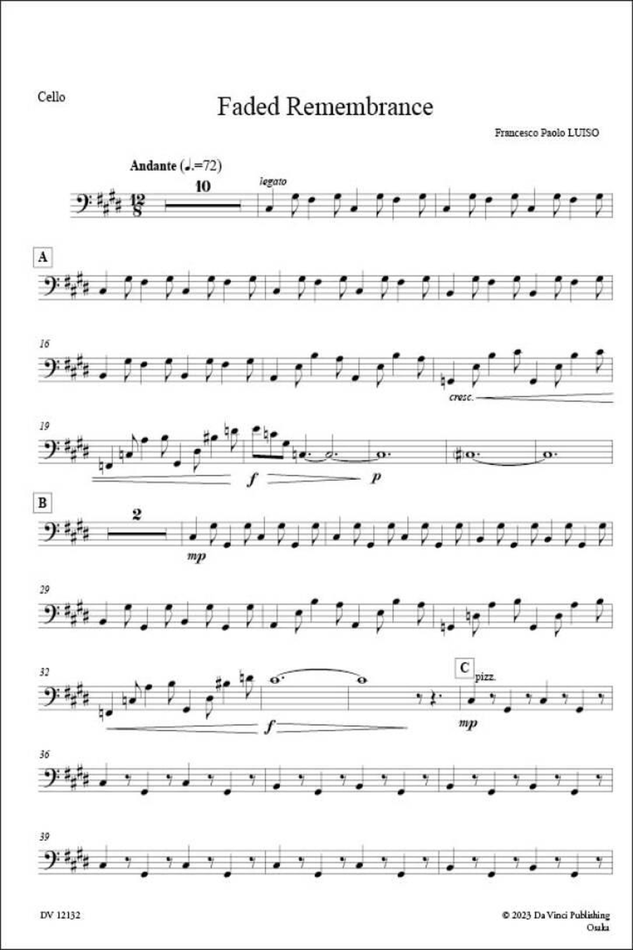 Faded Remembrance Piano Quintet scores gallery preview page 2