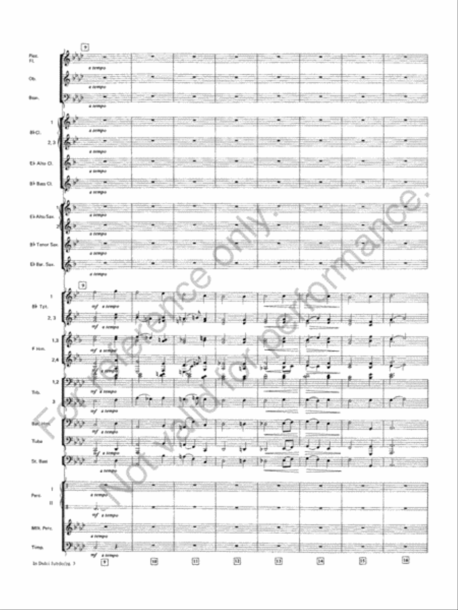 Symphonic Variations On 'In Dulci Jubilo' Concert Band scores gallery preview page 4