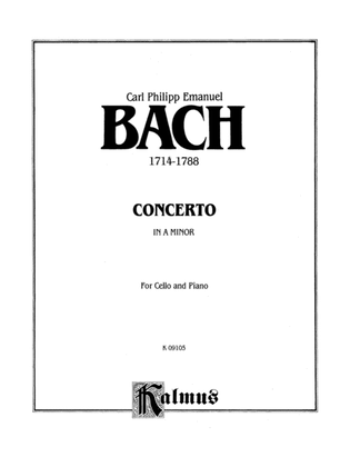 Book cover for Bach: Cello Concerto in A Minor