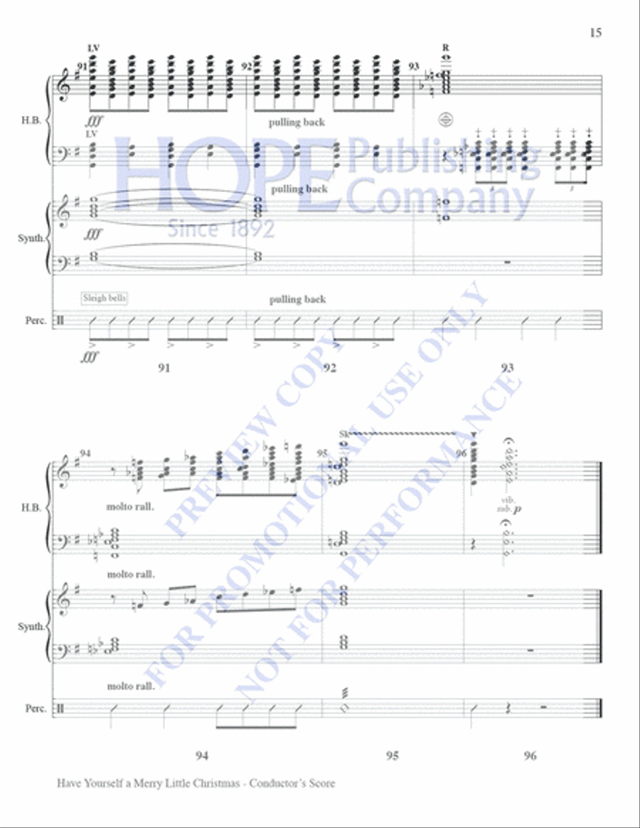 Have Yourself A Merry Little Christmas Set of Parts scores gallery preview page 15