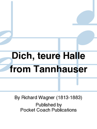 Book cover for Dich, teure Halle from Tannhauser