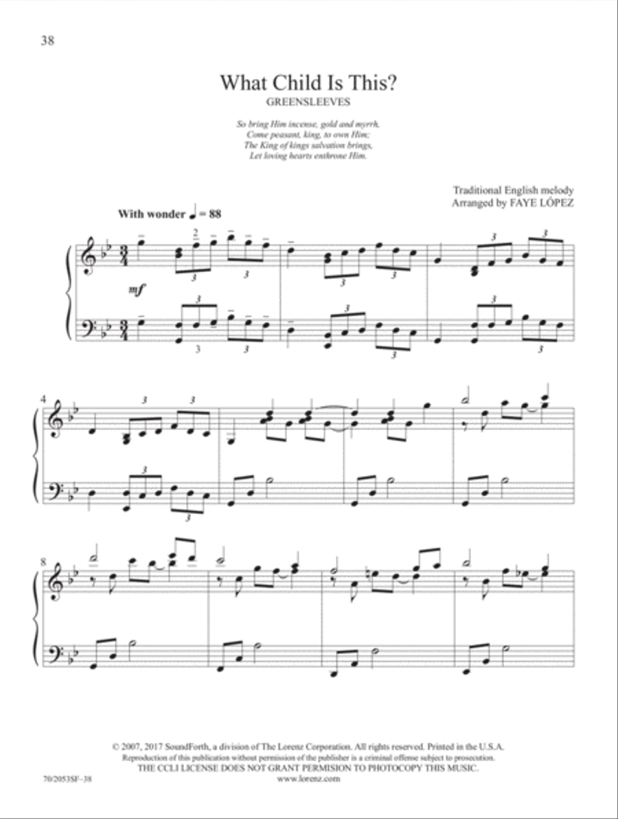 Peace on Earth Piano Solo scores gallery preview page 22