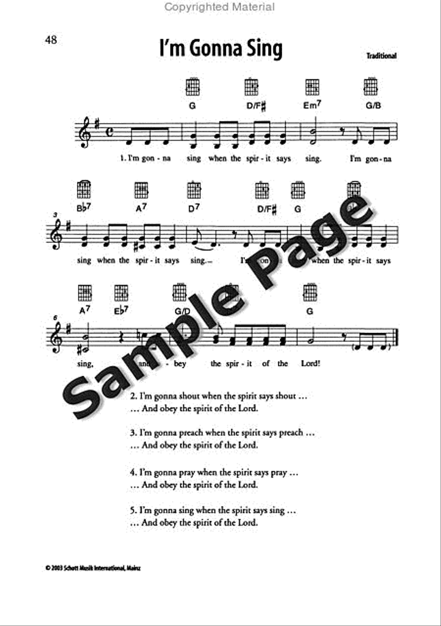 Best of Spirituals & Gospels Acoustic Guitar scores gallery preview page 49