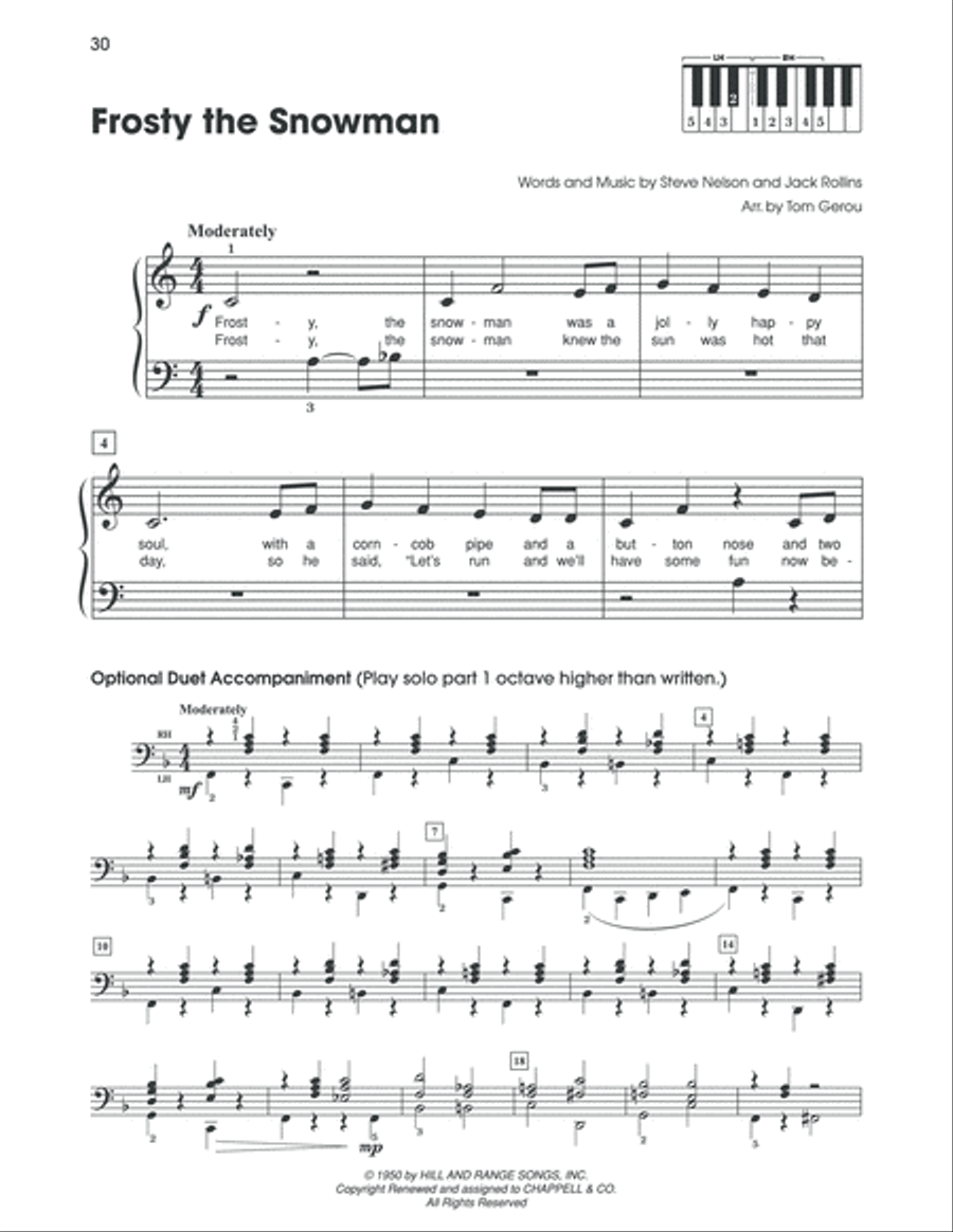 5 Finger Christmas Fun Easy Piano scores gallery preview page 5