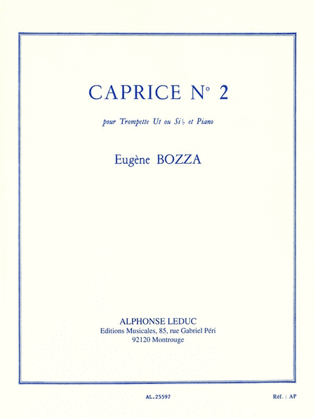 Caprice No. 2 For Trumpet And Piano
