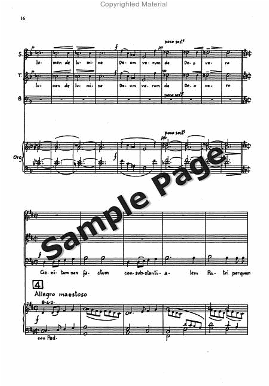 Messa Breve For Mixed Choir (3 Voices Stb) And Organ STB scores gallery preview page 15