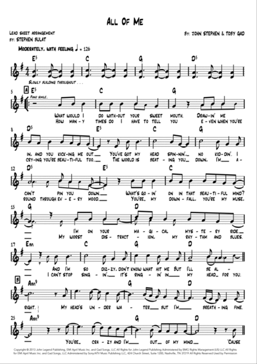All Of Me Large Ensemble scores gallery preview page 2