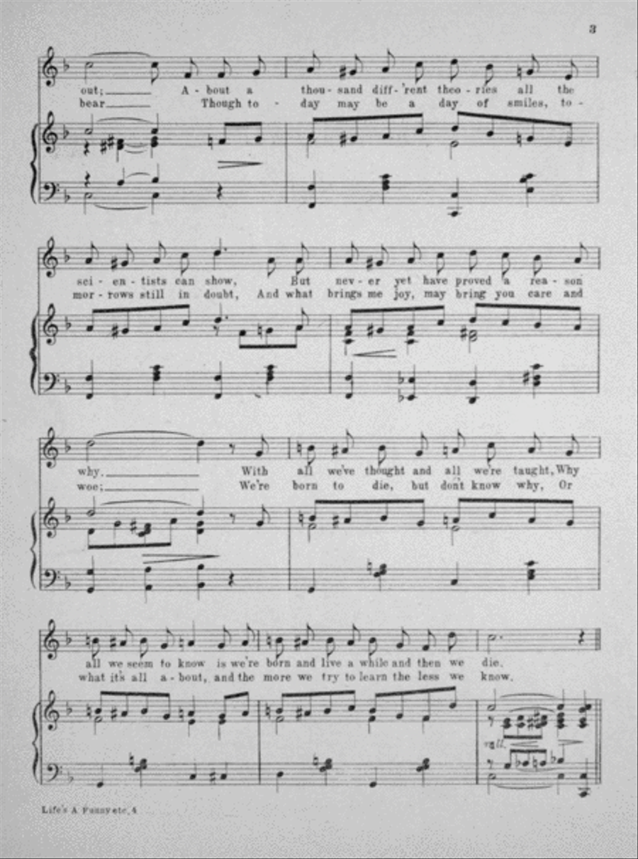 Standard Compositions. Life's a Funny Proposition After All Harp scores gallery preview page 3