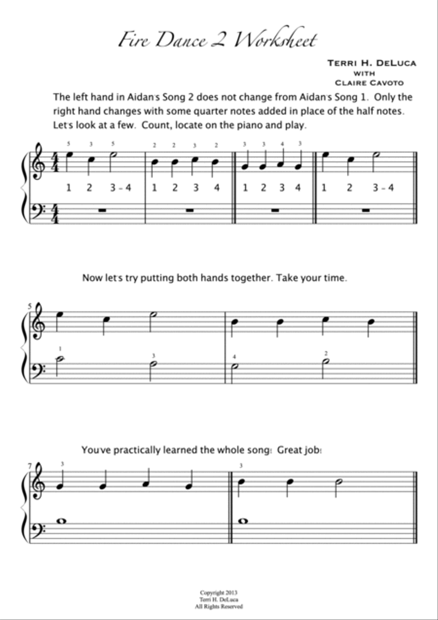 Fire Dance 1,2,3,4 Piano Method scores gallery preview page 4