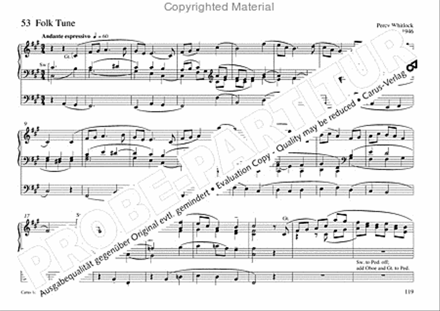 Freiburger Orgelbuch: Stammteil Organ Solo scores gallery preview page 120