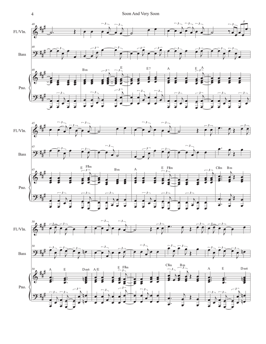Soon And Very Soon Flute Solo scores gallery preview page 4