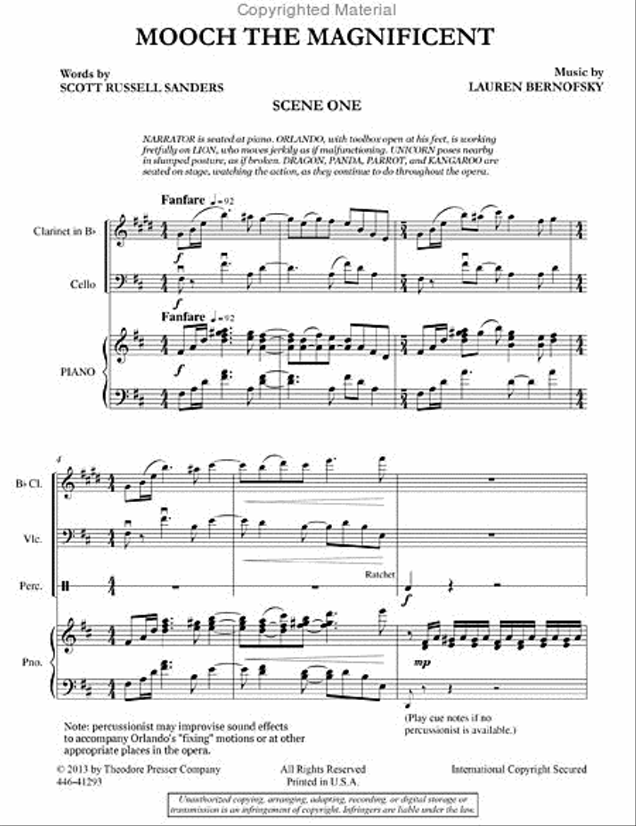 Mooch The Magnificent B-Flat Clarinet scores gallery preview page 2