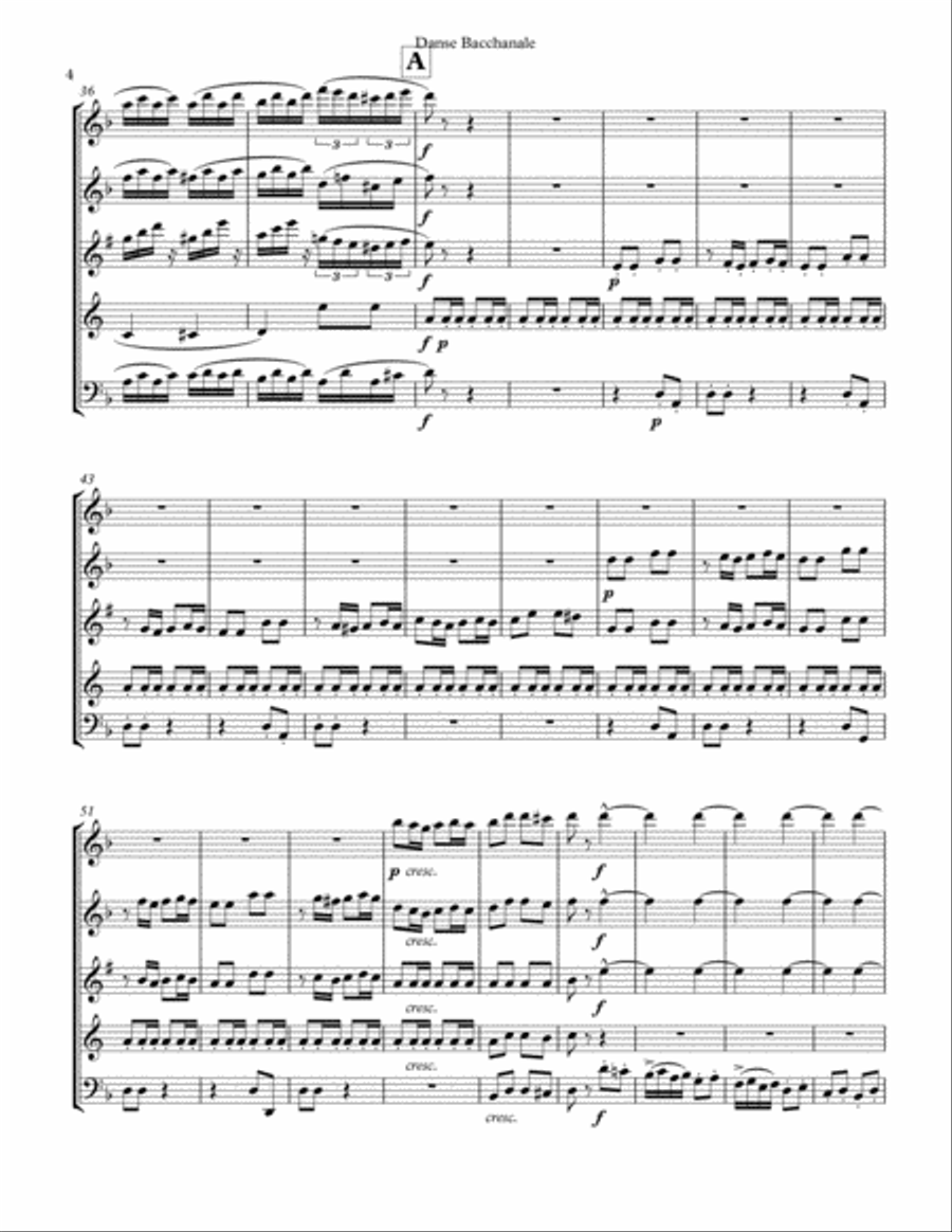 Danse Bacchanale from Danse Bacchanale from
