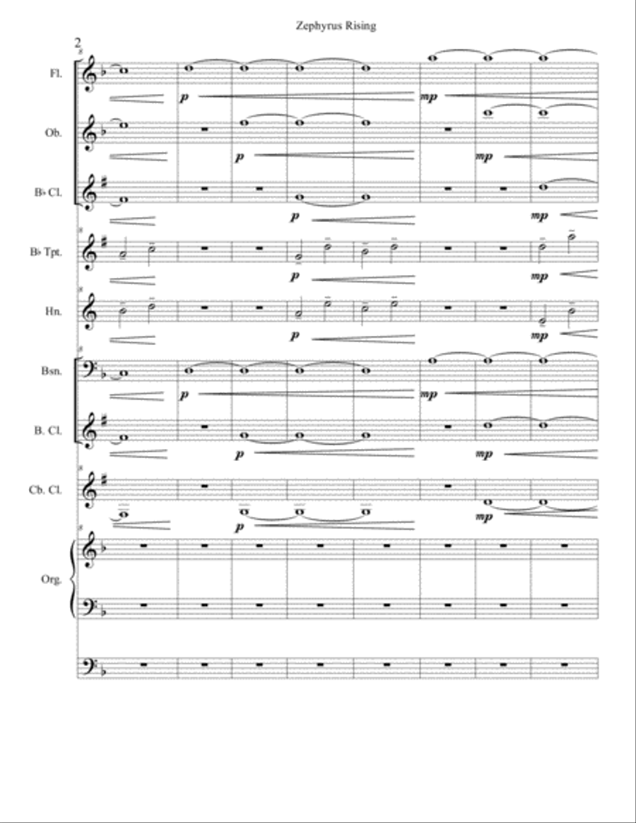 Zephyrus Rising Small Ensemble scores gallery preview page 3