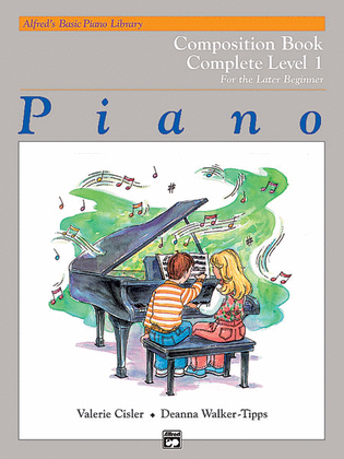Book cover for Alfred's Basic Piano Library: Composition Book Complete 1 (1A/1B)