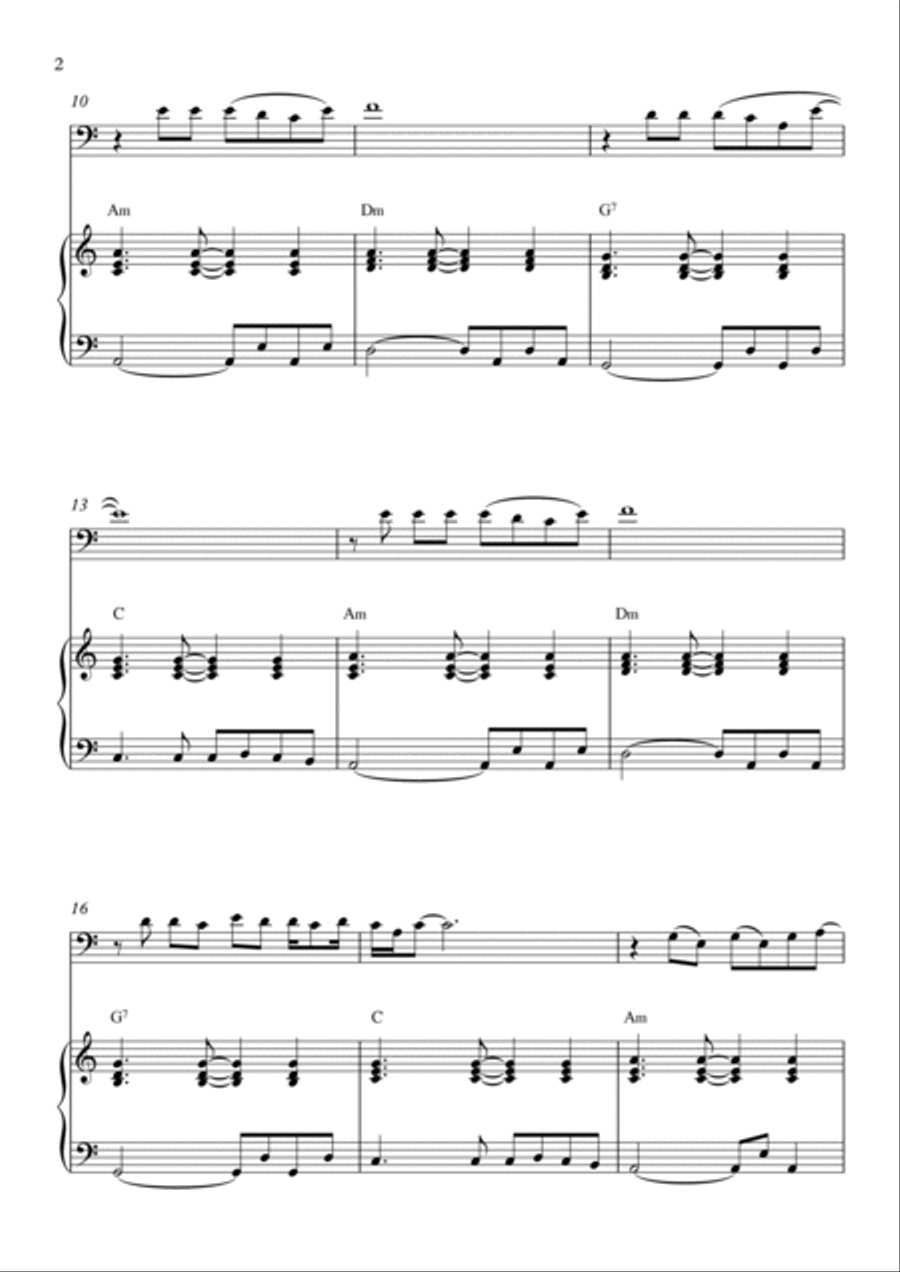 Flowers Piano scores gallery preview page 2