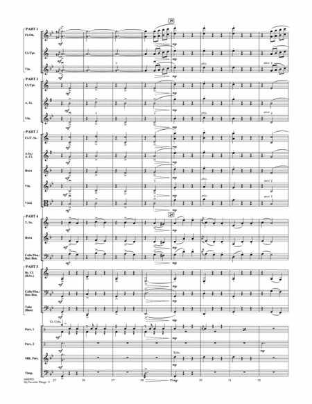 My Favorite Things (from The Sound of Music) - Conductor Score (Full Score)