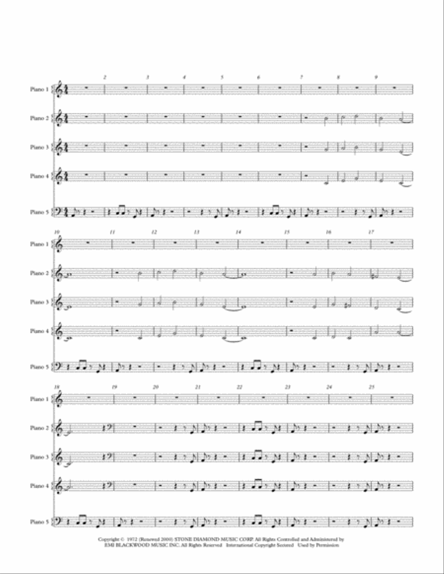 Papa Was A Rollin' Stone Small Ensemble scores gallery preview page 2