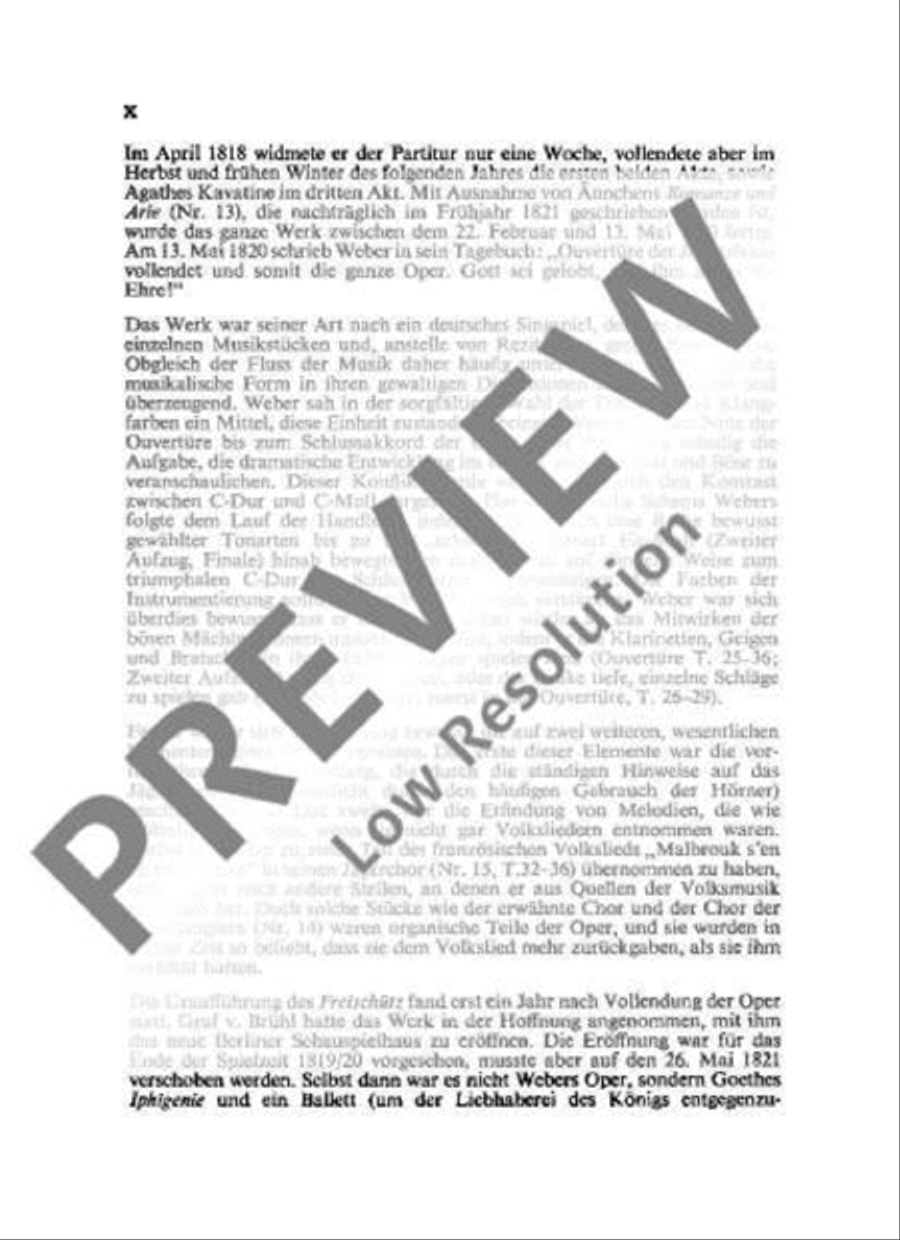 Der Freischütz Choir scores gallery preview page 11