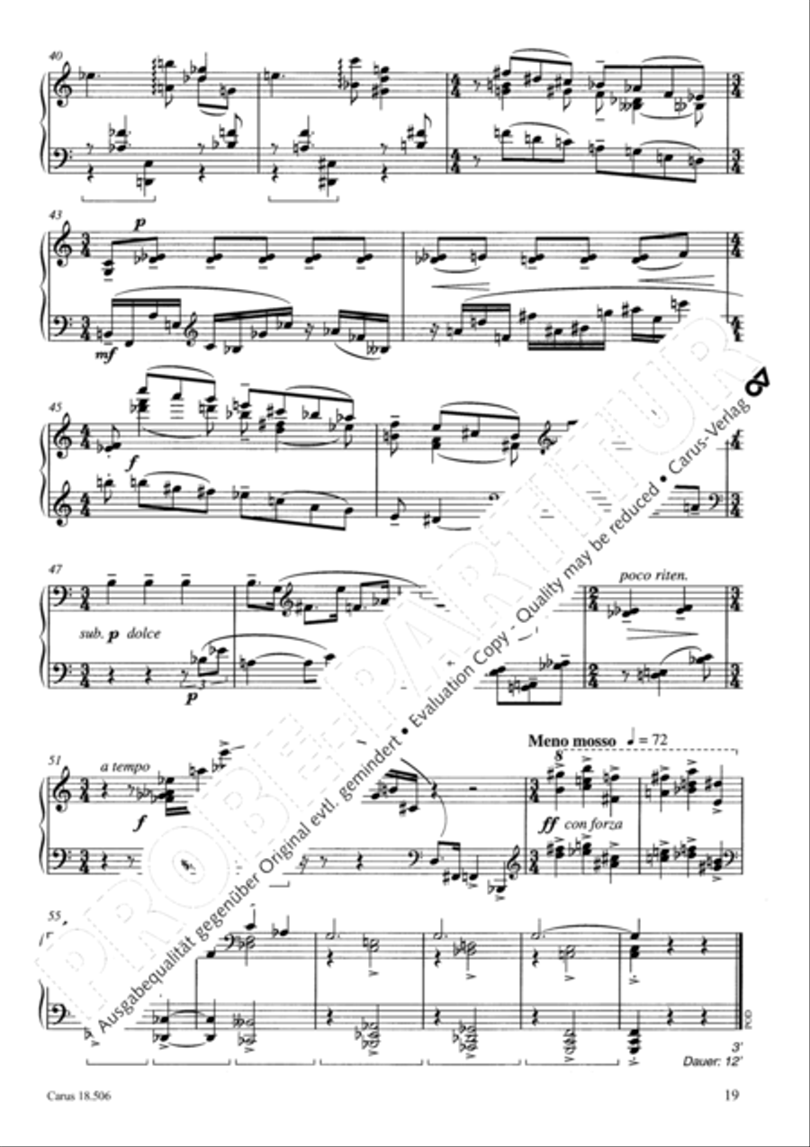 Vier Klavierstucke Vier Klavierstucke Piano Solo scores gallery preview page 20