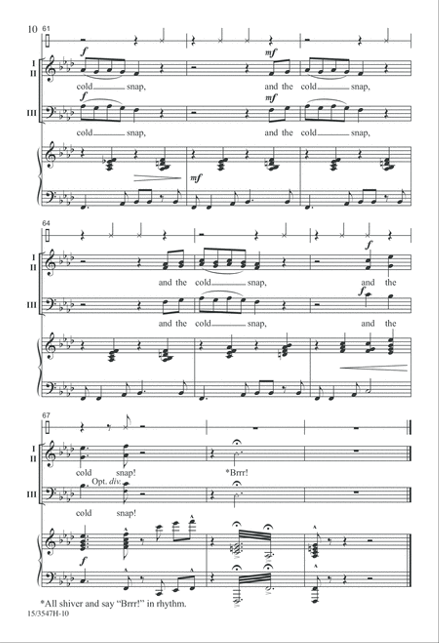 Cold Snap 3-Part scores gallery preview page 10