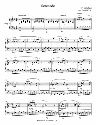 Serenade for harp (simplified)
