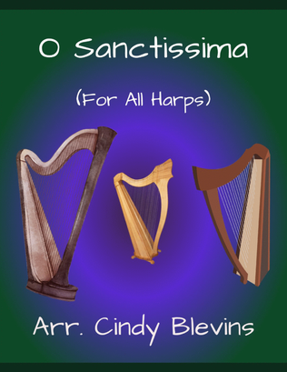 Book cover for O Sanctissima, for Lap Harp Solo