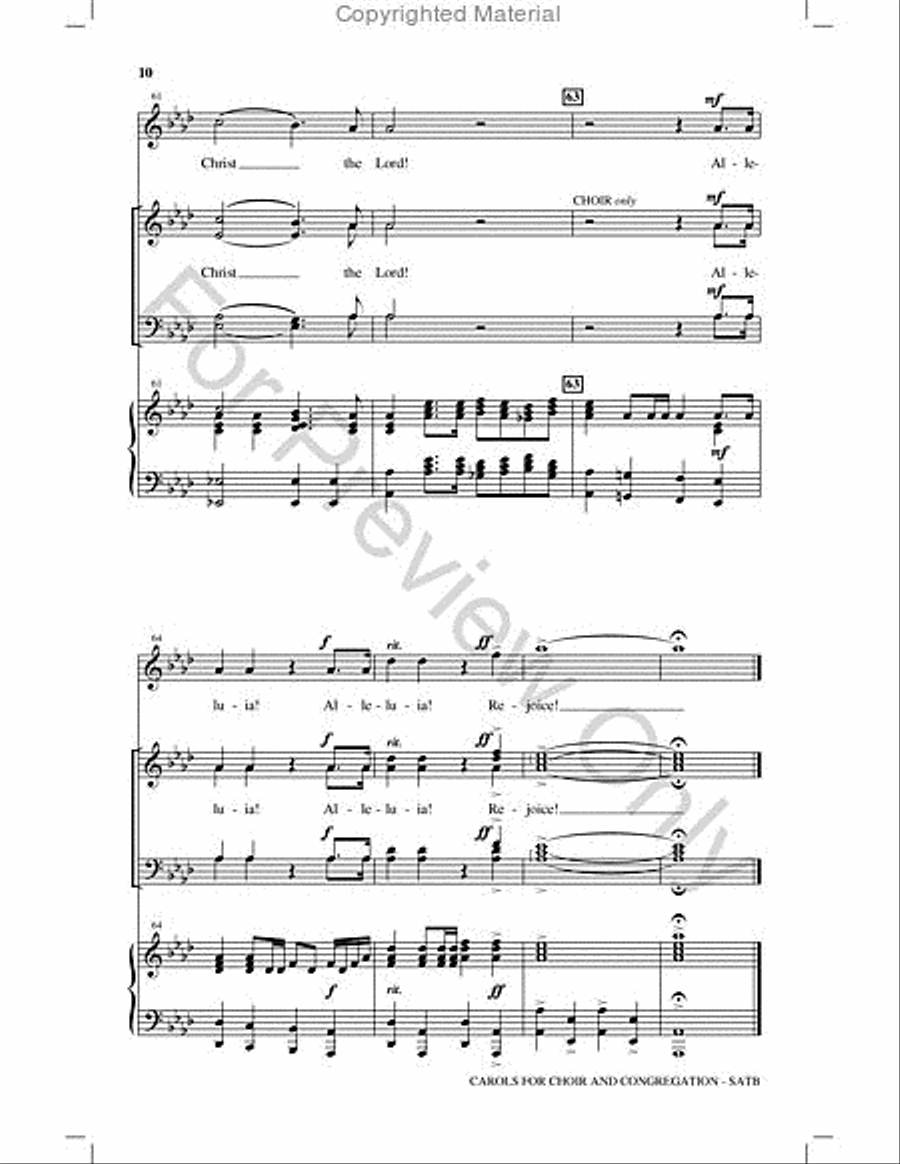 Carols for Choir and Congregation Choir scores gallery preview page 9