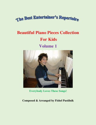 Book cover for "Beautiful Piano Pieces Collection For Kids"-Volume 1
