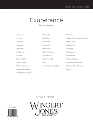 Exuberance - Full Score