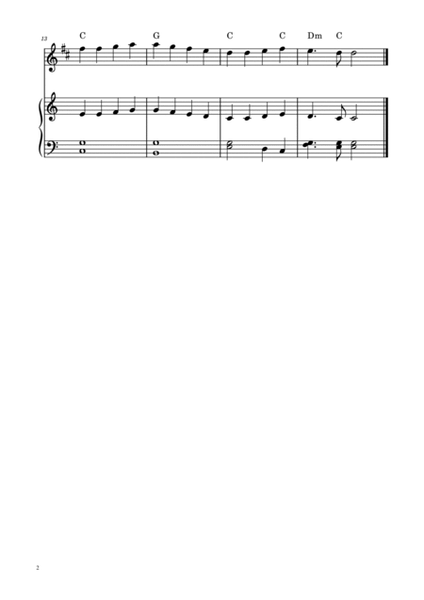 Ode To Joy - Easy Bass Sax w/ piano accompaniment image number null