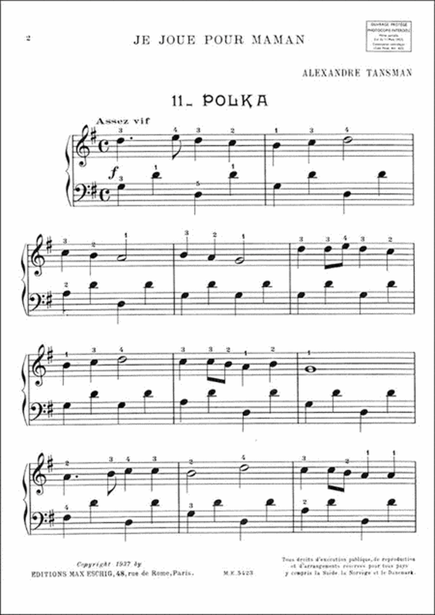 Je Joue Pour Maman: N. 11 Polka