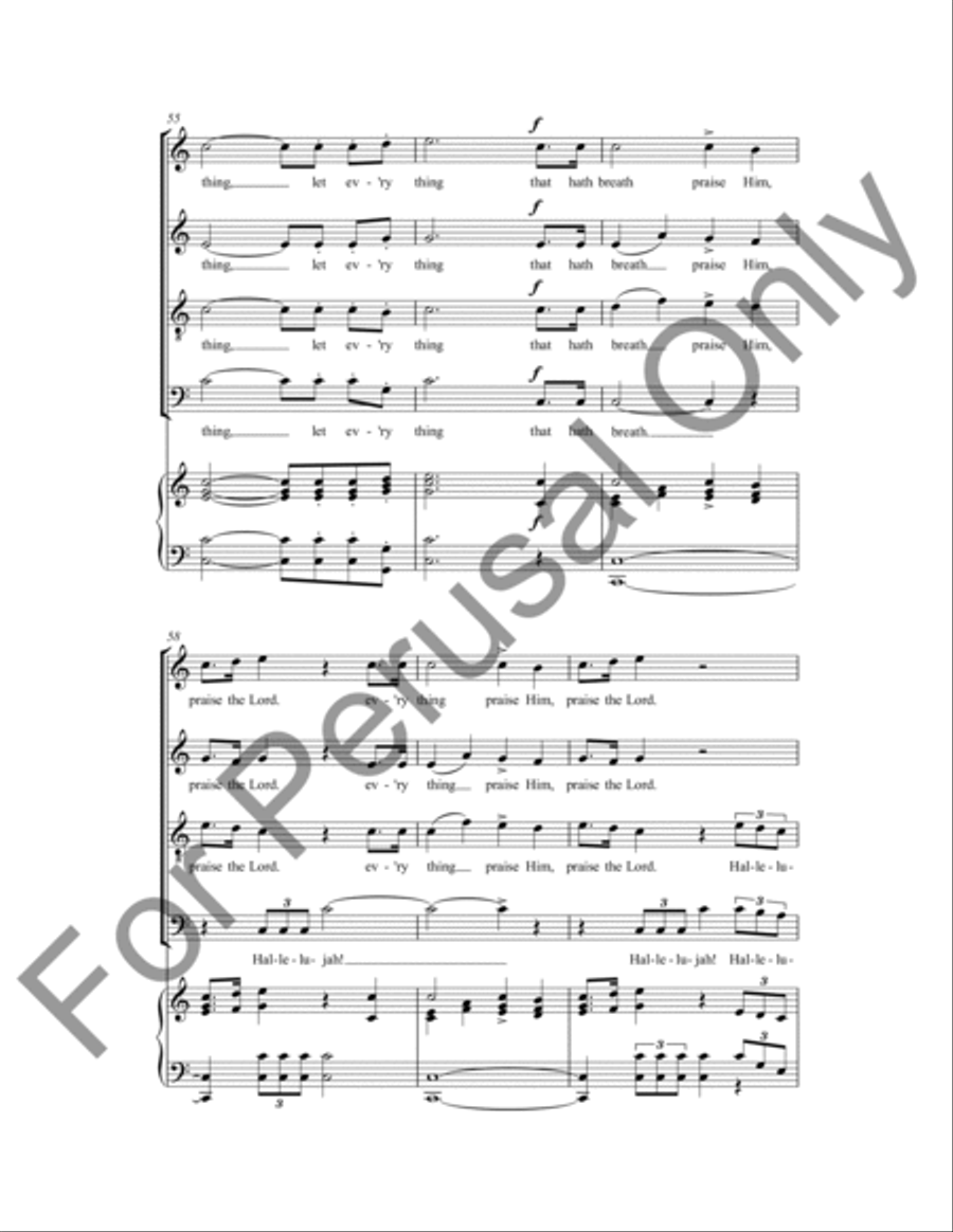 Hallelujah 4-Part scores gallery preview page 10