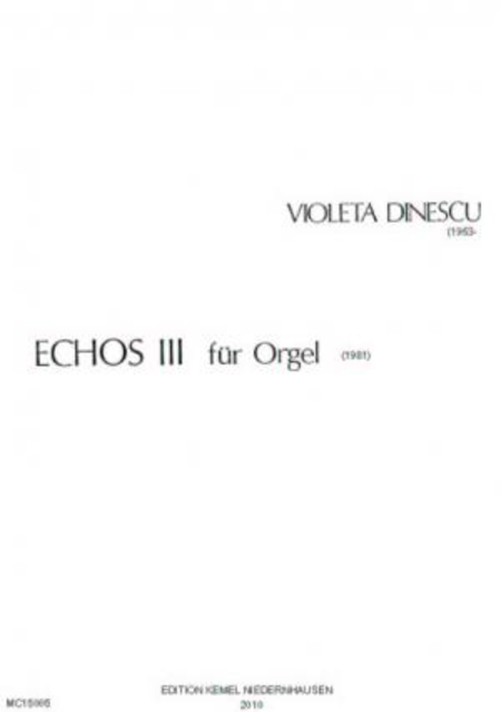 Echos III : fur Orgel
