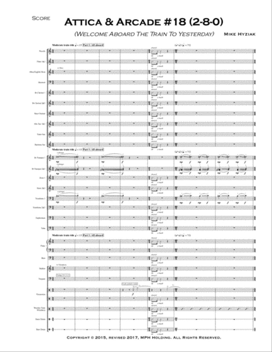 Attica & Arcade #18 (2-8-0) Concert Band scores gallery preview page 5