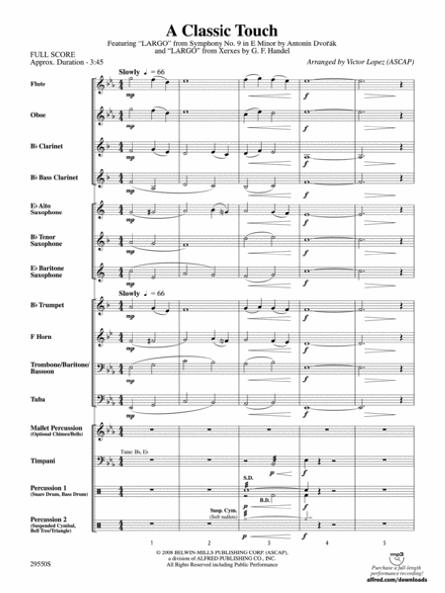 A Classic Touch Concert Band scores gallery preview page 2