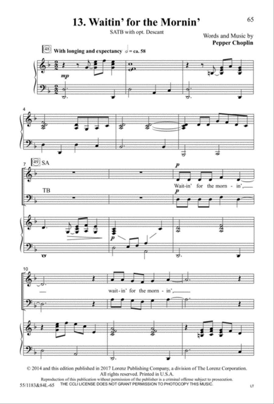 Come to the Cross and Remember 4-Part scores gallery preview page 44