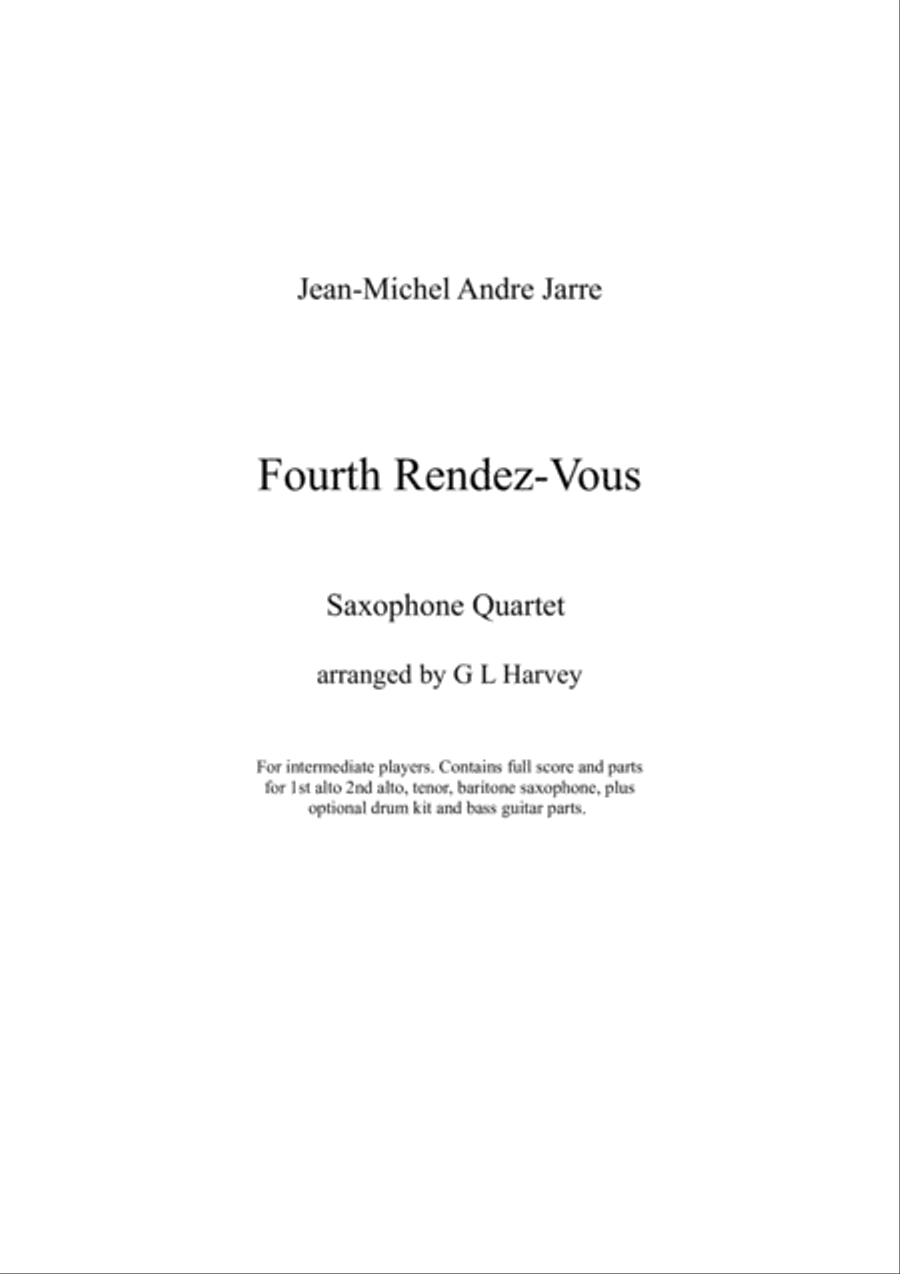 Fourth Rendez Vous Woodwind Quartet scores gallery preview page 1