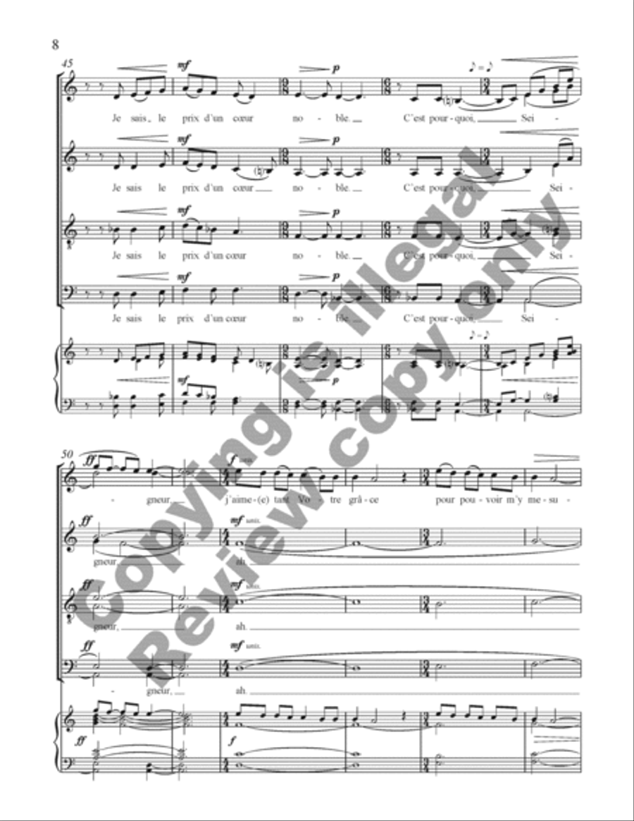 Choral de Bêtes Choral de Bêtes Divisi scores gallery preview page 27