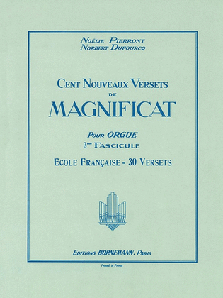 Book cover for 100 Versets De Magnificat (organ)