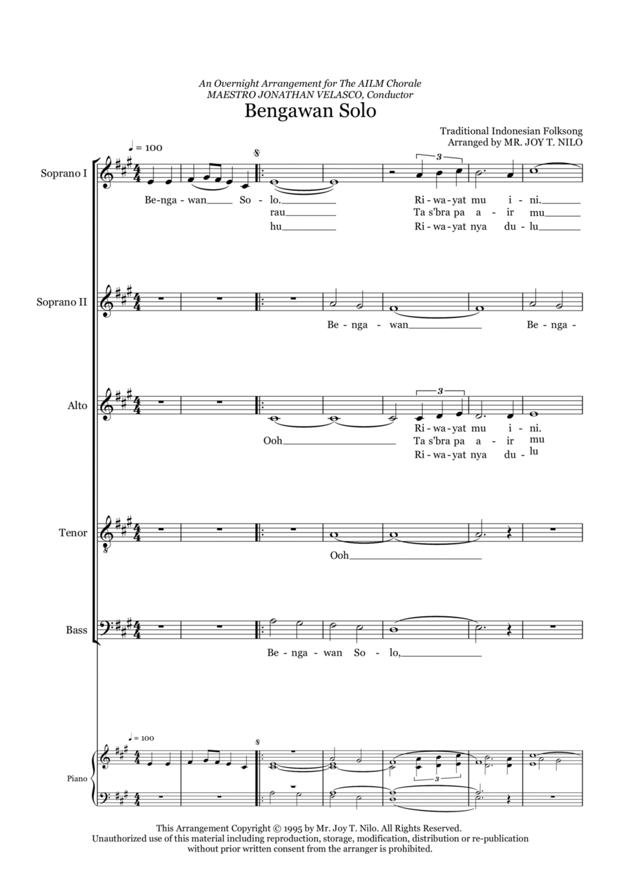 Bengawan Solo Divisi scores gallery preview page 1
