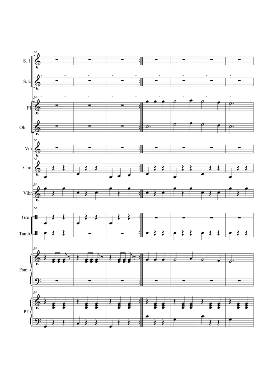 Amore mio non piangere Large Ensemble scores gallery preview page 4