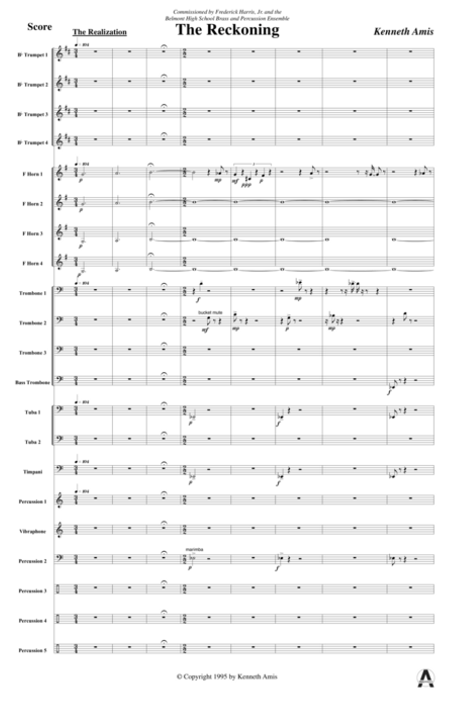 The Reckoning The Reckoning Horn scores gallery preview page 5