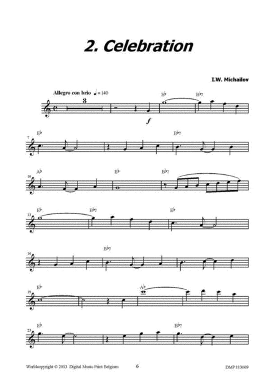 Pop Impressions For Saxophone Eb Alto Saxophone scores gallery preview page 3