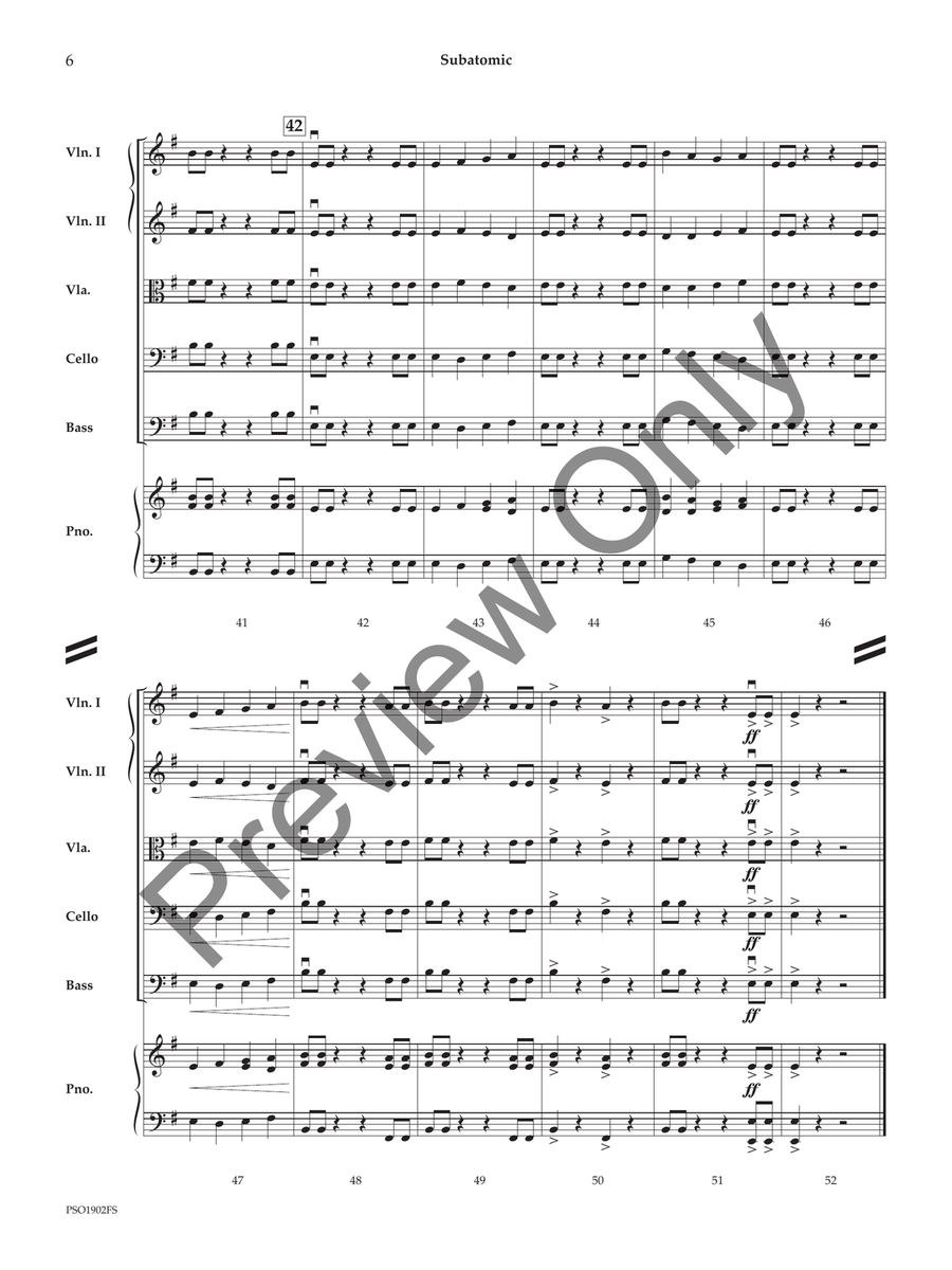 Subatomic String Orchestra scores gallery preview page 5