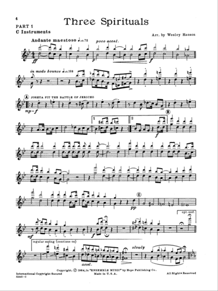 Ensemble Music for Church and School C Instrument scores gallery preview page 4