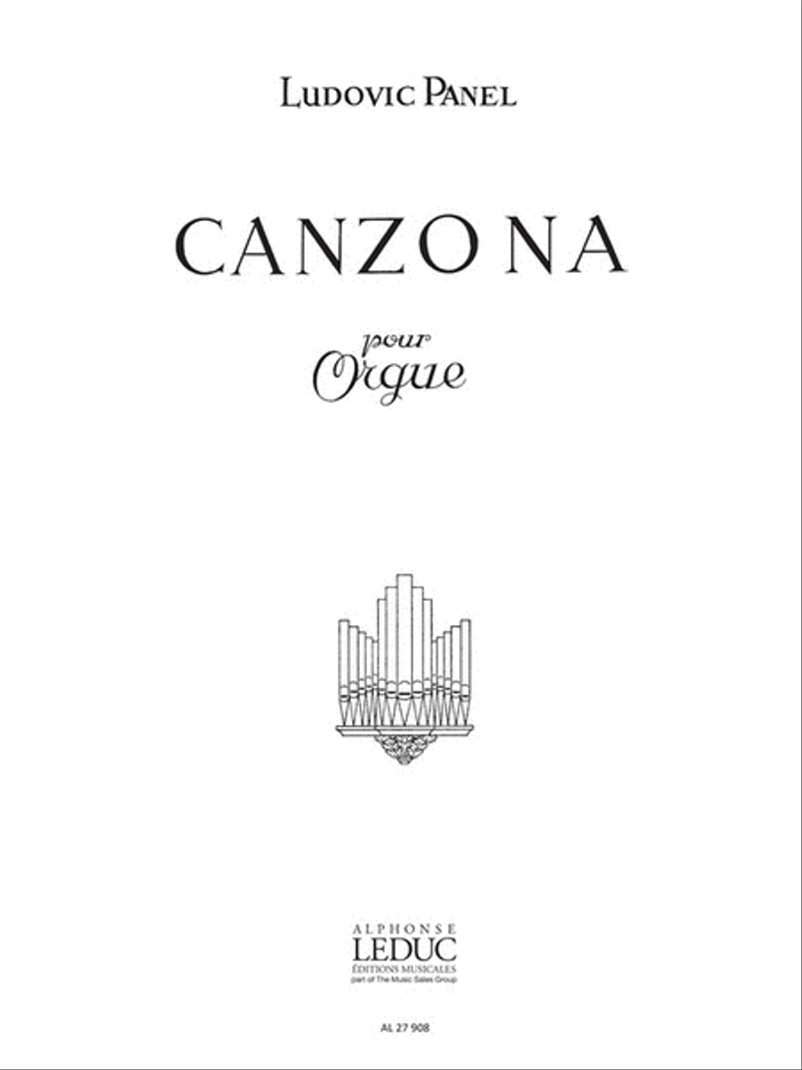 Book cover for Canzona (organ)