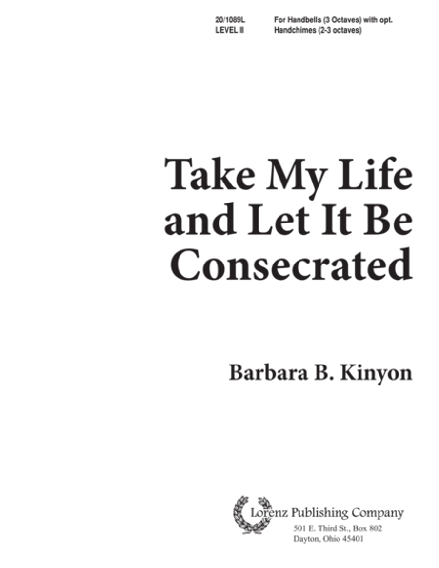 Take My Life and Let It Be Consecrated 3-Octaves scores gallery preview page 1