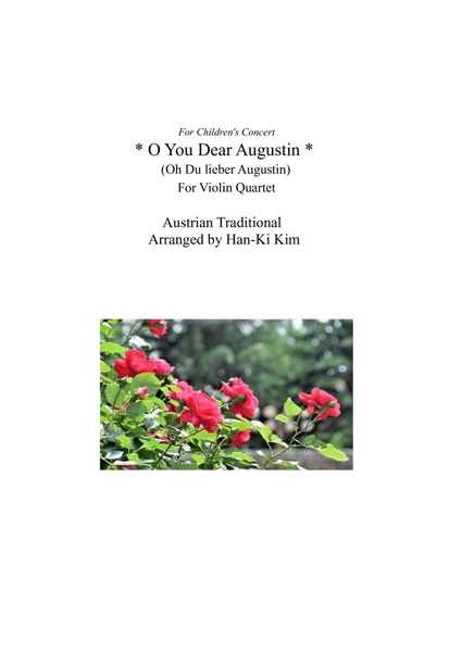 O You dear Augustin(O, du Lieber Augustin) For Violin Quartet image number null