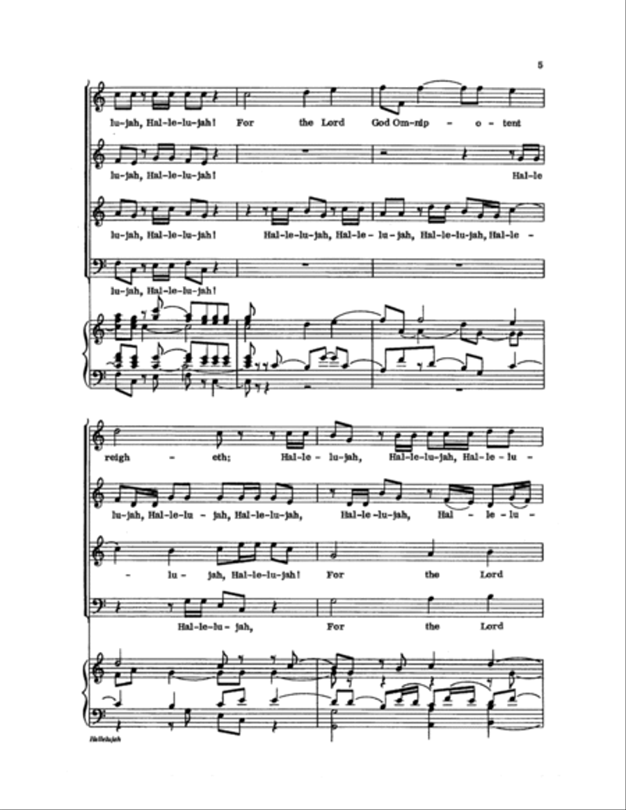 Hallelujah Choir scores gallery preview page 5